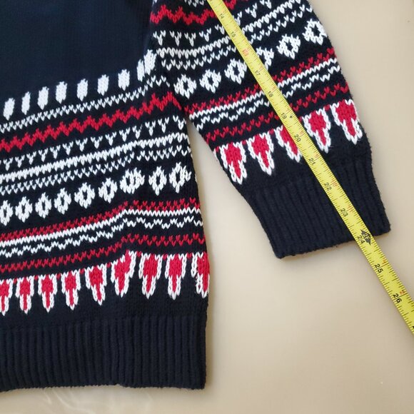 Lauren Ralph Lauren Plus Size Fair Isle Cotton Shawl Collar Cardigan Size 2X - Picture 15 of 16